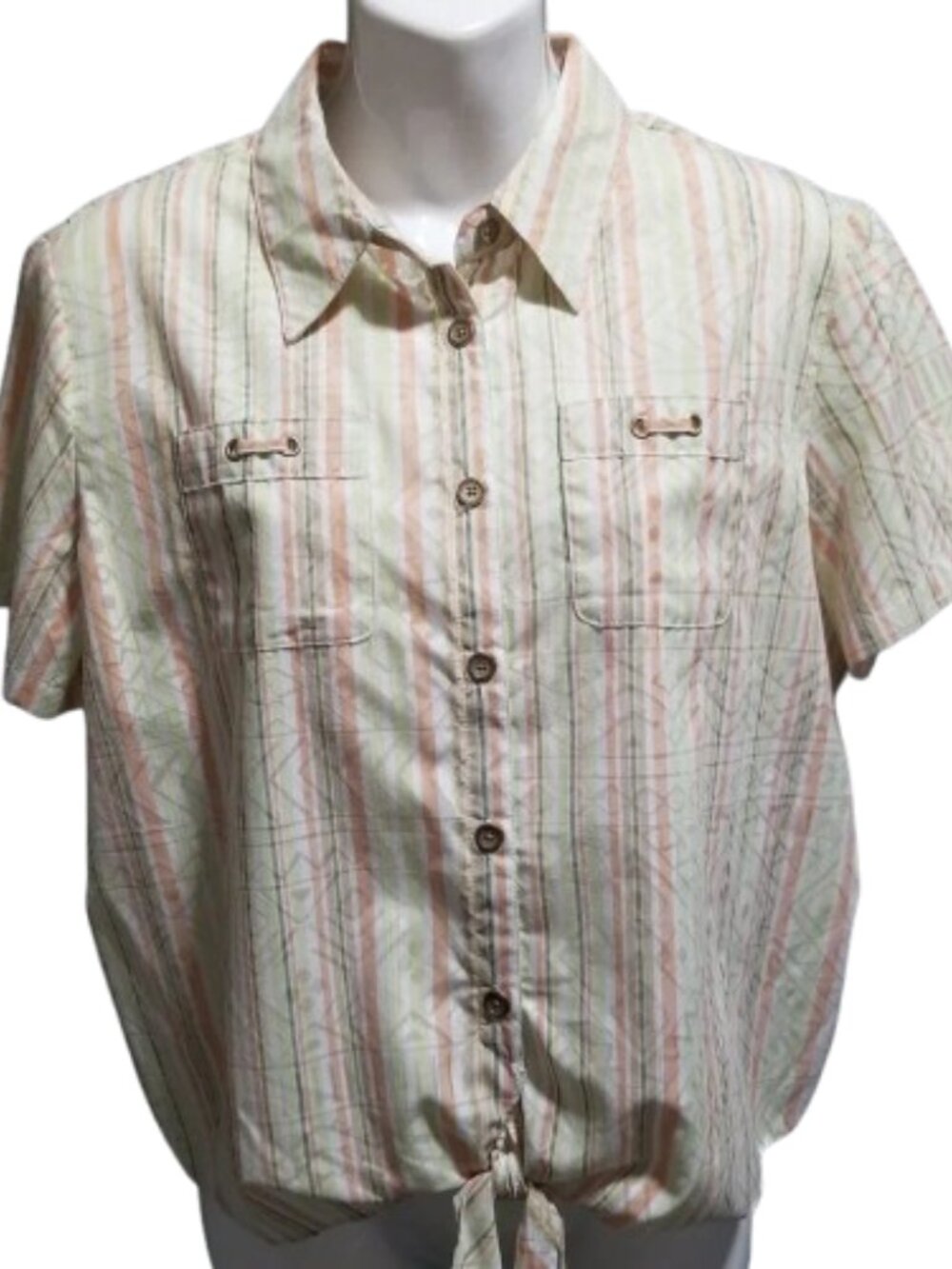 Alfred Dunner Stripe Blouse 14P